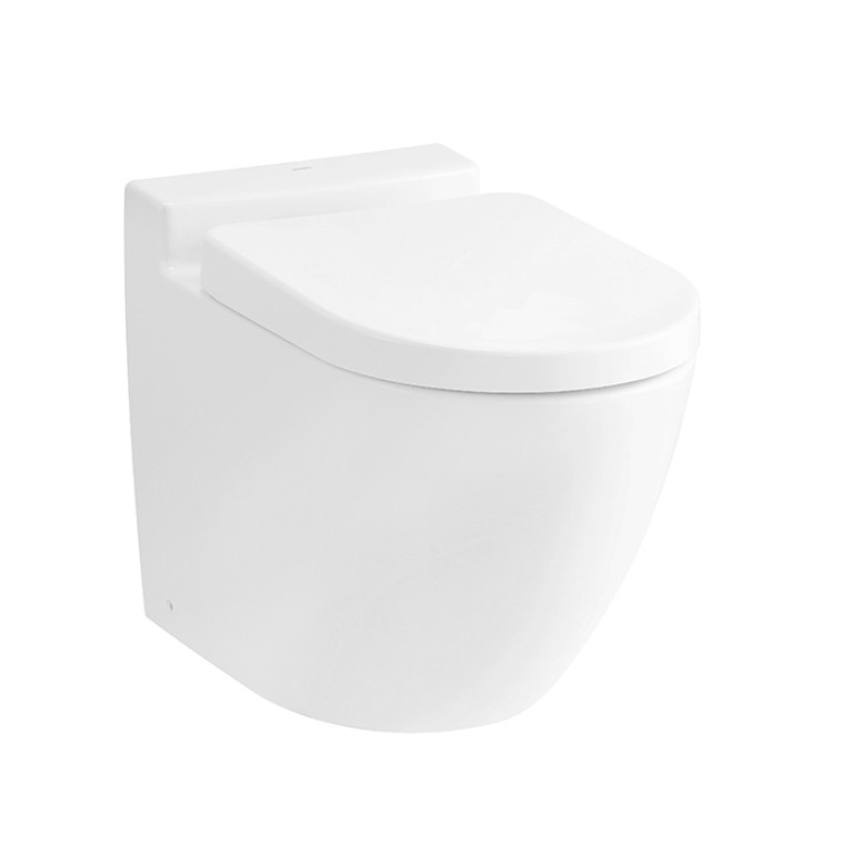 TOTO NC Унитаз 380x630x483мм, приставной, без сиденья, безободковый, Tornado Flush, CeFiONtect, цвет: белый глянец