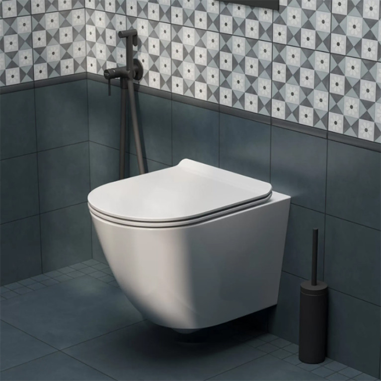 Kerama Marazzi Унитаз Sfera подвесной безободковый с крепежом, белый глянцевый