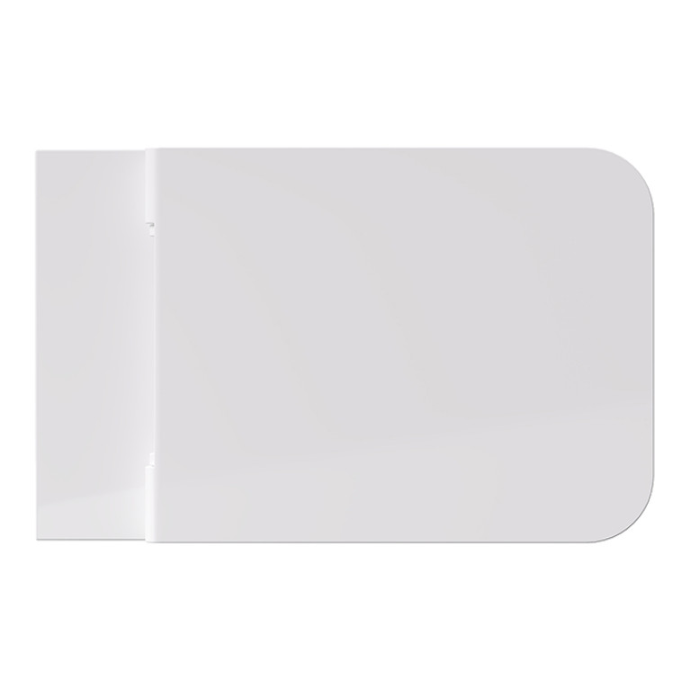 Alice Hide Унитаз Square 55х35, подвесной, безободковый, без сиденья и крышки, белый глянцевый