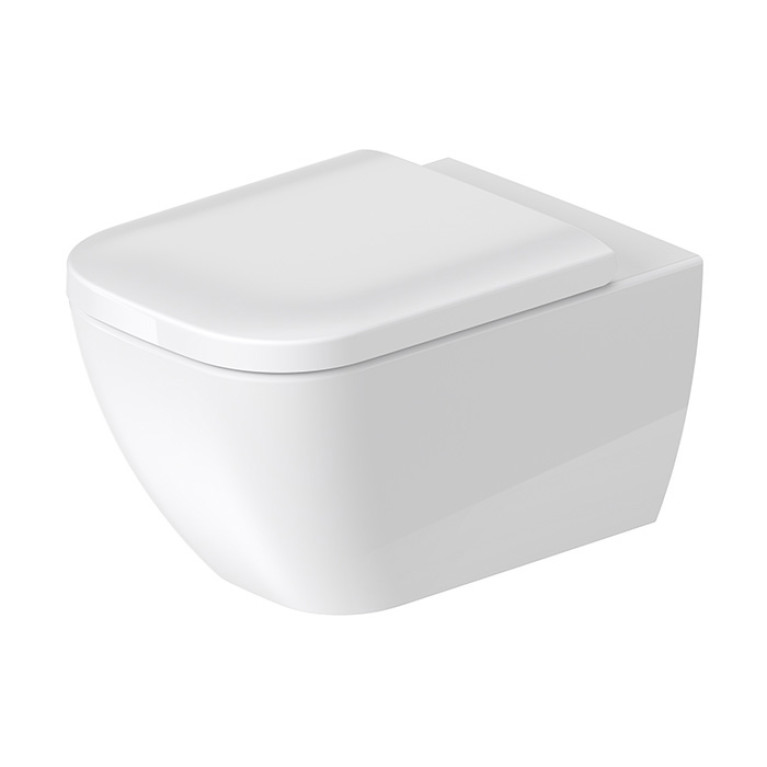 DURAVIT Happy D.2  Унитаз подвесной  безободковый 540х365 мм,   с креплением, цвет белый , внутри с  Hygiene- Glaze