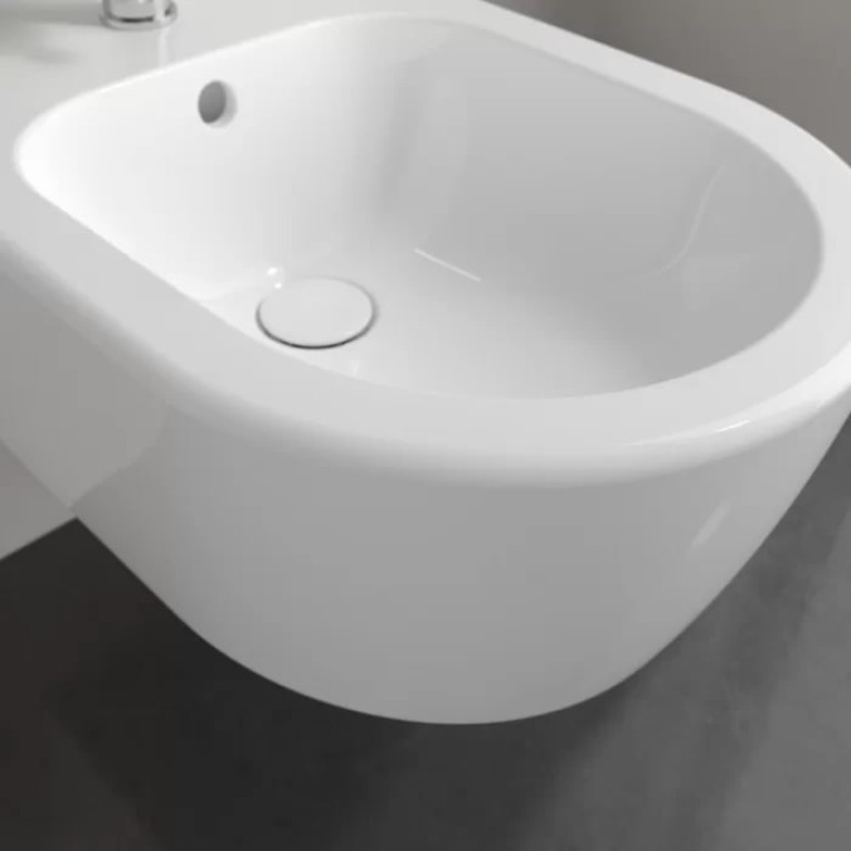 VilleroyBoch Avento Биде подвесное 370*530*395, с 1 отв. под смеситель, цвет альпийский белый