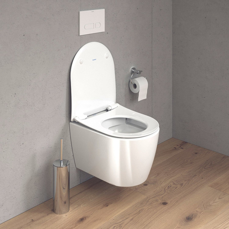 Duravit Soleil by Starck Унитаз подвесной 370х480мм, безободковый, Wei&szlig; Hochglanz, HyG, цвет белый