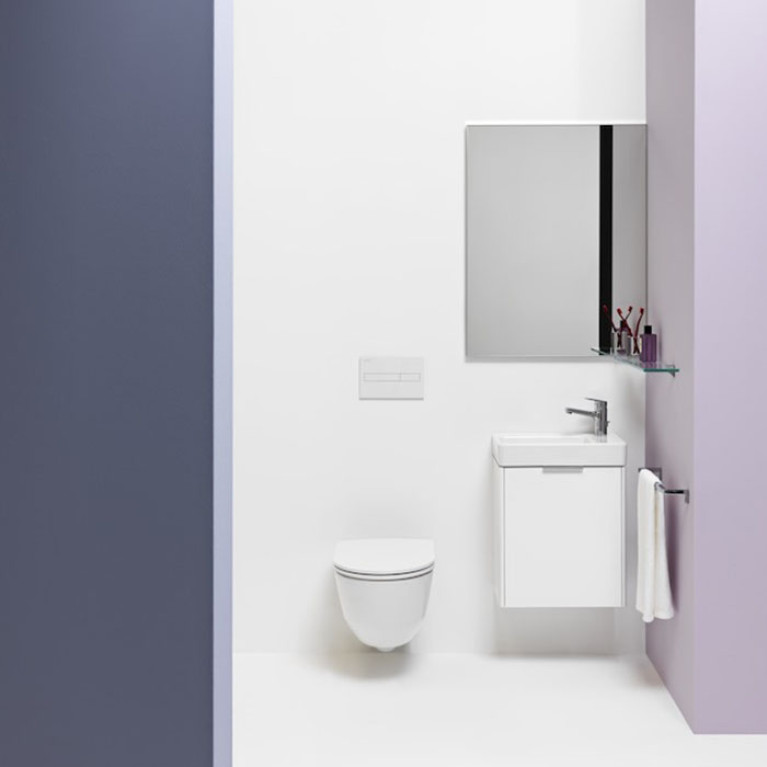 LAUFEN Pro NEW Унитаз подвесной 36х53х34 см (с ободком!), цвет белый c покрытием LCC