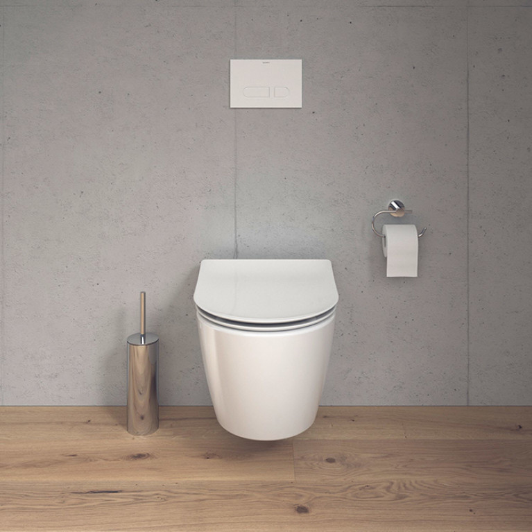 Duravit Soleil by Starck Унитаз подвесной 370х480мм, безободковый, Wei&szlig; Hochglanz, HyG, цвет белый