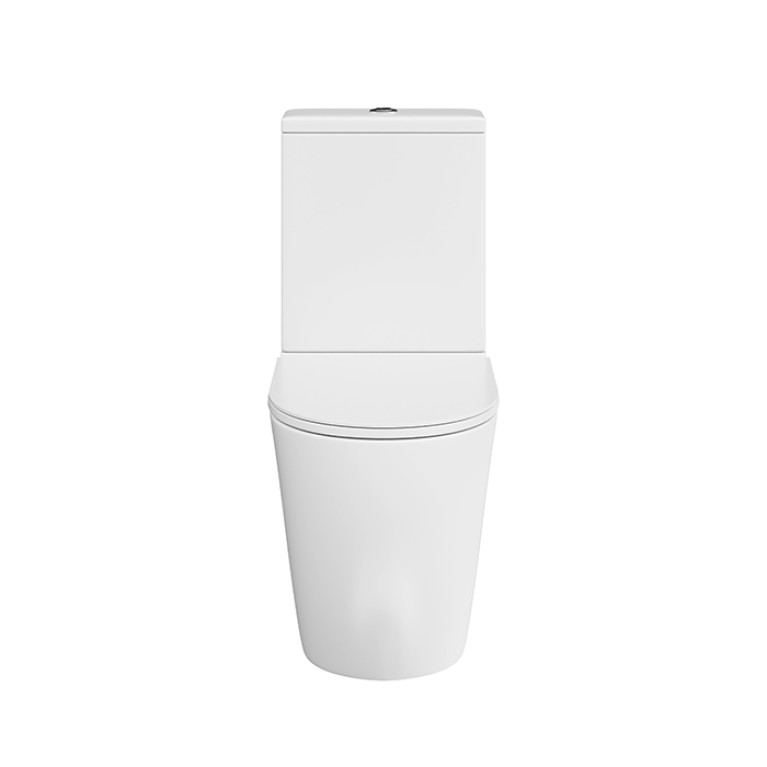 Kerama Marazzi Унитаз SFERA напольный безободковый с крепежом и сиденьем, быстросъемным с softclose, белый глянцевый