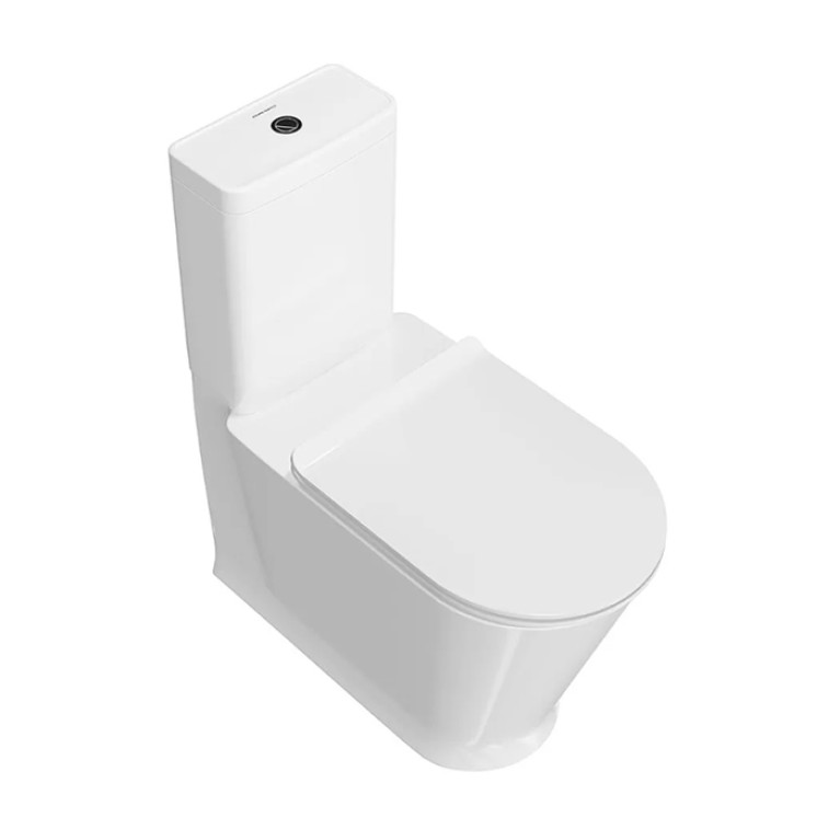 Kerama Marazzi Унитаз PLAZA Modern напольный безободковый, белый глянцевый