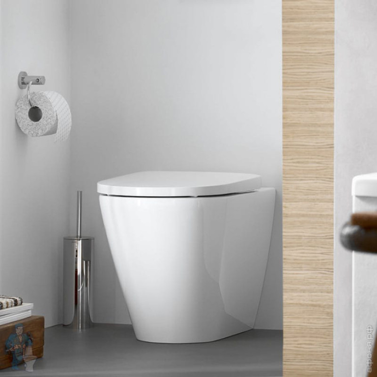 Duravit D-Neo Унитаз напольный 370х580х400 мм, безободковый, слив в стену, цвет: белый (Спец.цена из наличия)