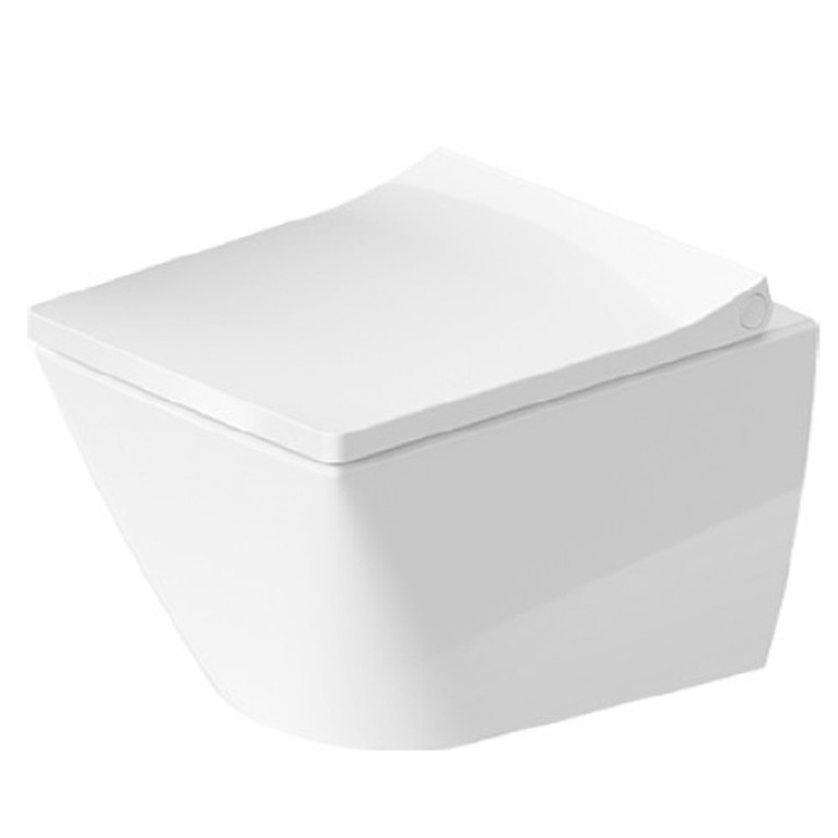 Duravit Viu Унитаз подвесной безободковый 370х480мм цвет белый Антибактериальное покр.