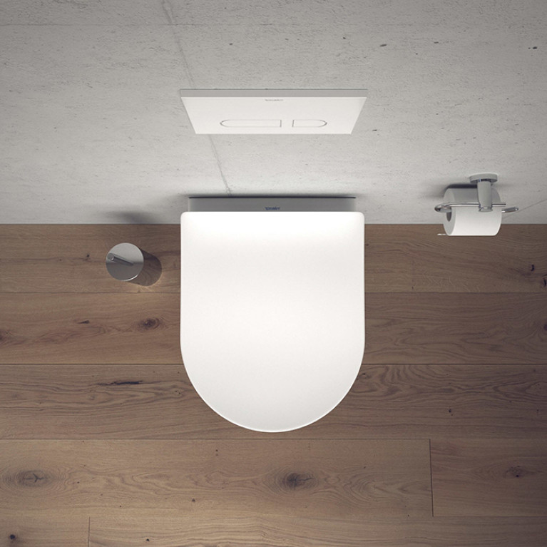 Duravit Soleil by Starck Унитаз подвесной 370х480мм, безободковый, Wei&szlig; Hochglanz, HyG, цвет белый