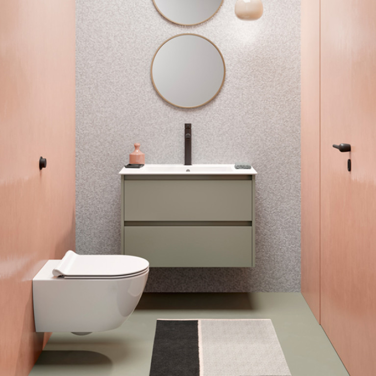 8815FR511 PURA унитаз подвесной безободковый 55х36/F Swirlflush с креплением белый глянцевый GSI