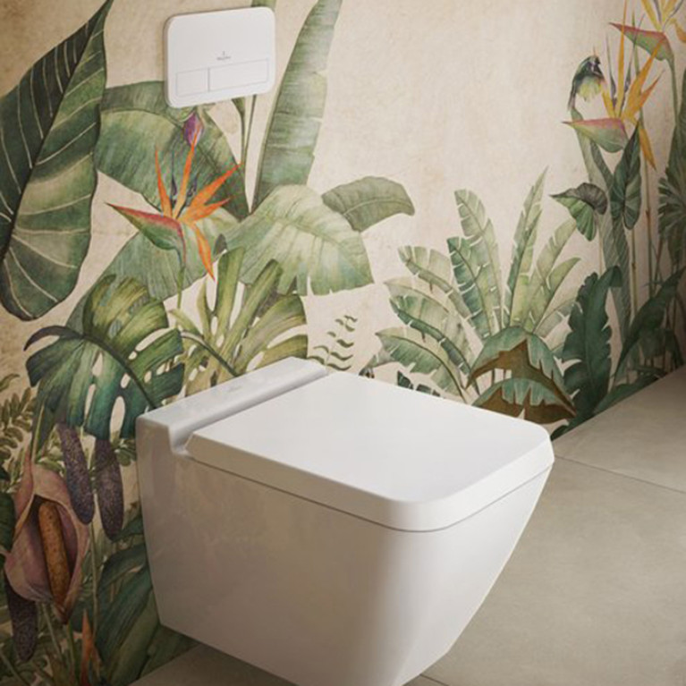 VilleroyBoch ViConnect Клавиша смыва 253*10*145, цвет-хром матовый