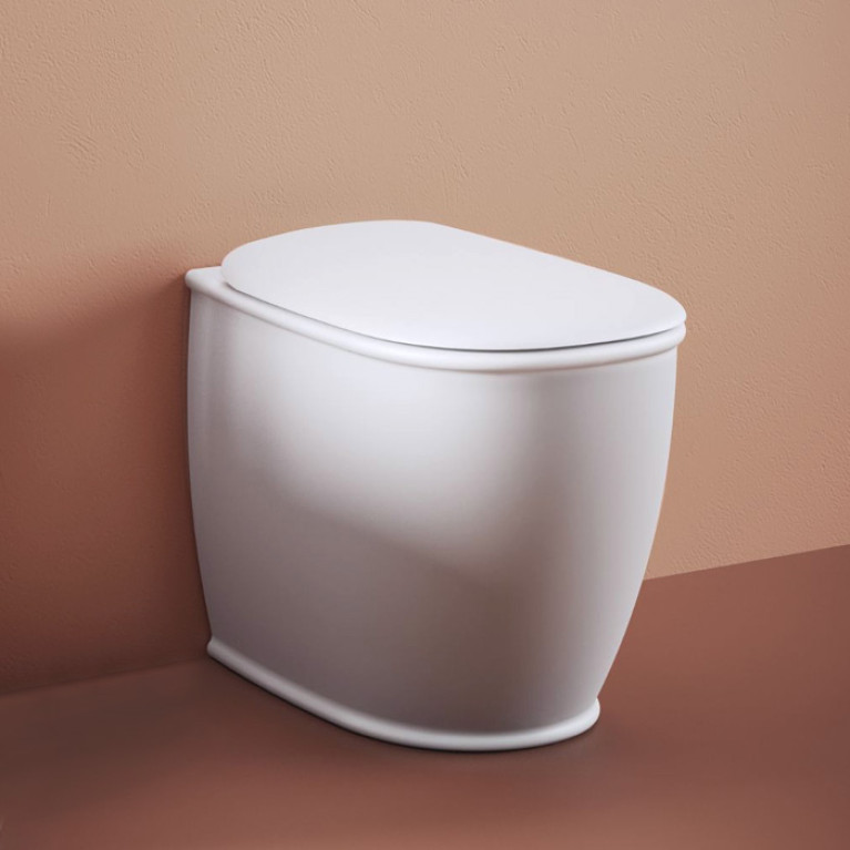 Artceram ATELIER Унитаз напольный, 52х37хh42см, безободковый, слив универсальный, с крепежом, цвет: белый