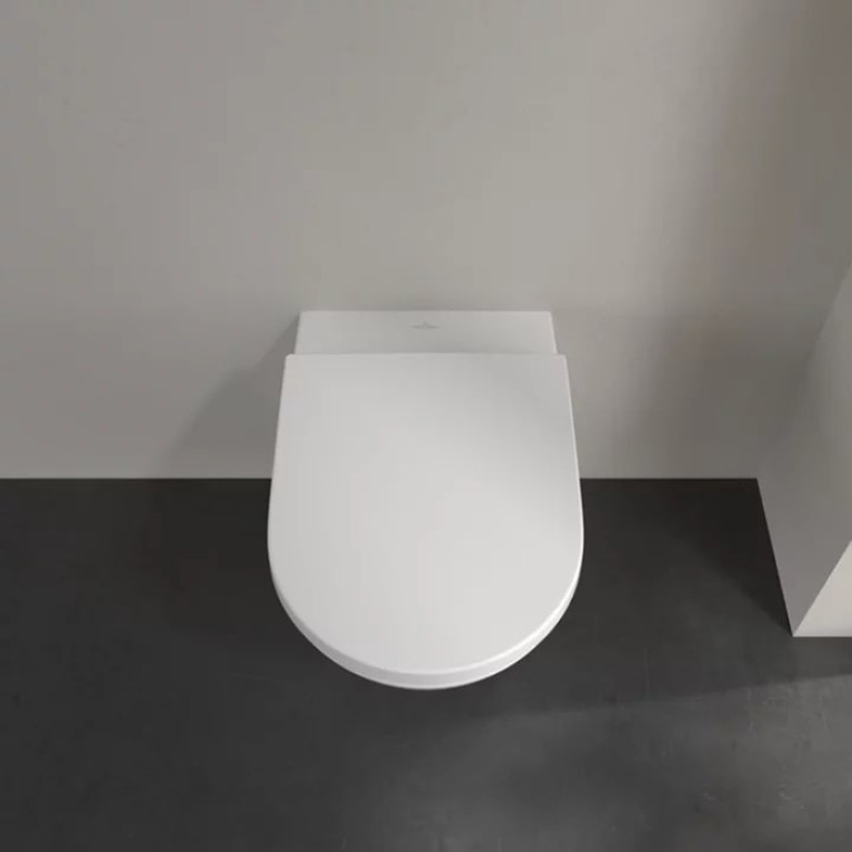 VilleroyBoch Subway 3.0 Унитаз подвесной, безободковый, смыв Tornado, сиденье в комплекте SoftClosing, цвет альпийский белый