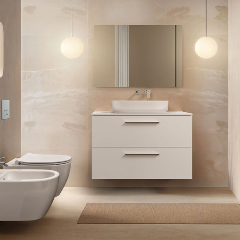 Ideal Standard i.life O Унитаз подвесной 535х350 мм безободковый+смыв:HydroTwist (торнадо), с крепежом, цвет: белый глянец (Акция из наличия)