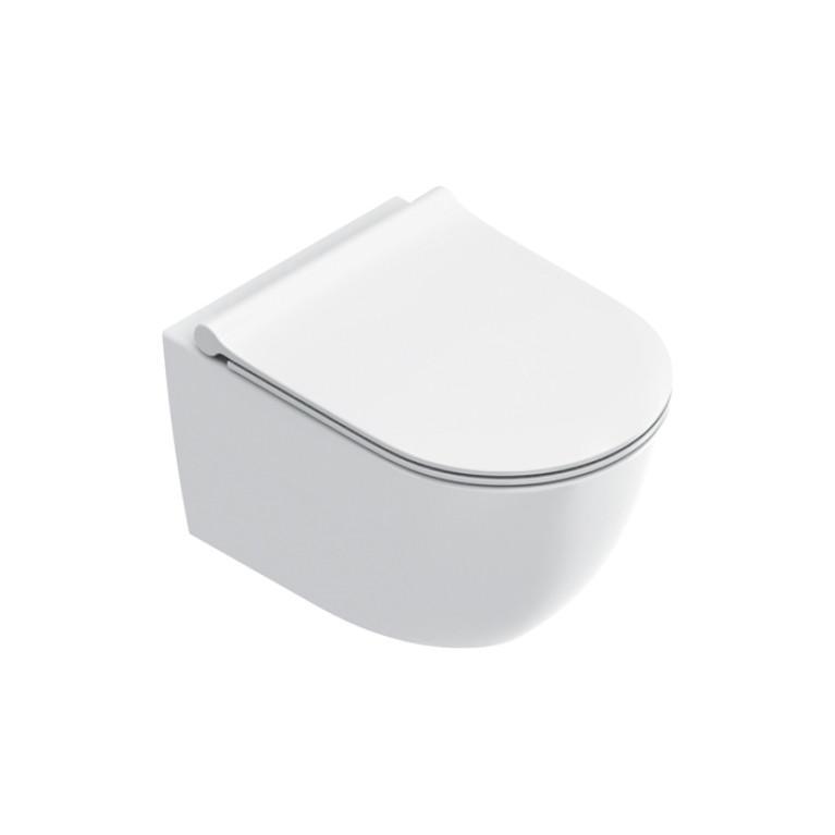 Catalano SFERA Унитаз подвесной 50x35, безободковый, смыв Tornado, покрытие Twinglaze+, 4.5л, без крепежа, цвет белый матовый (NEW 2026)
