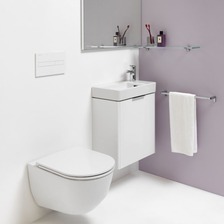 LAUFEN Pro NEW Унитаз подвесной 36х53х34 см (с ободком!), цвет белый c покрытием LCC