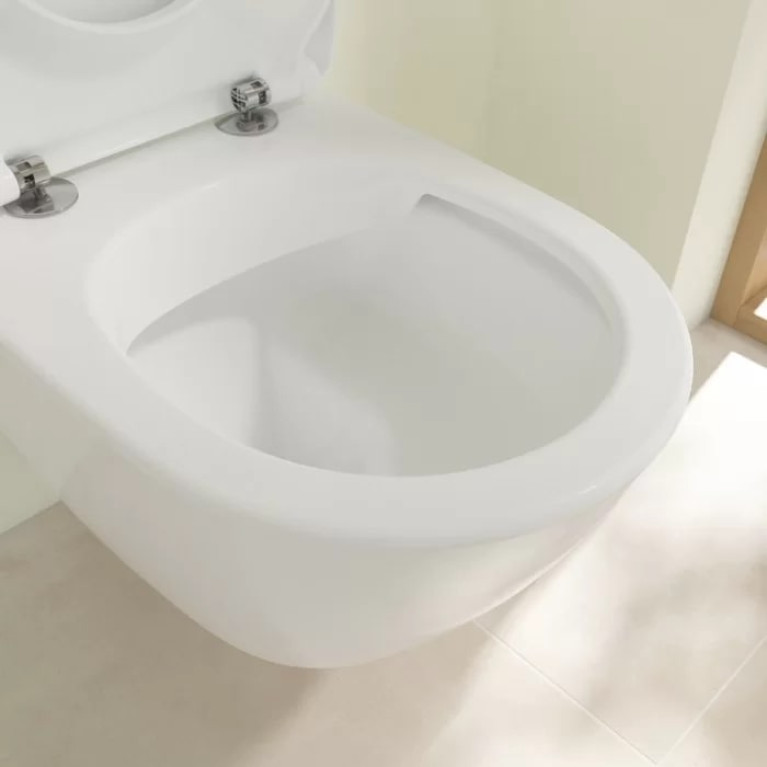 VilleroyBoch Subway 2.0 Унитаз подвесной 370*560*365, безободковый, в комплекте сиденье SlimSeat, микролифт, цвет альпийский белый
