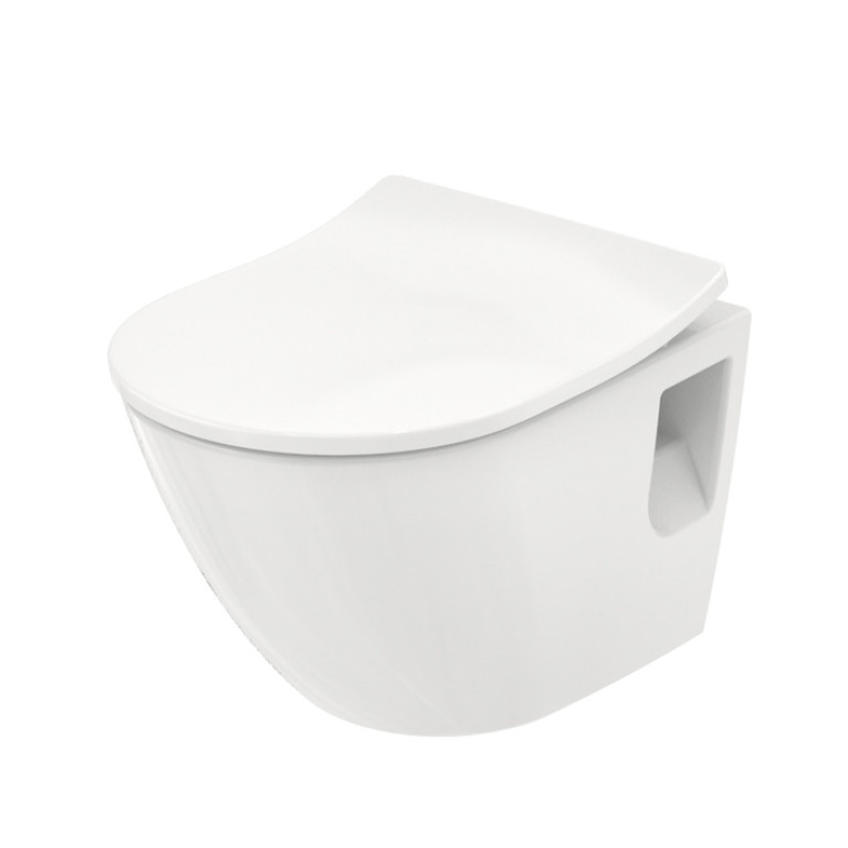 TOTO NC Унитаз 380x530x340мм, подвесной, без сиденья, безободковый, Tornado Flush, CeFiONtect, цвет: белый