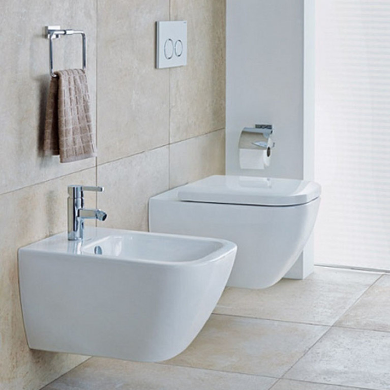 Duravit Happy D.2 Унитаз подвесной (365х540 мм) с ОБОДКОМ, ,вкл. крепление Durafix, цвет: белый с покрытием WonderGliss