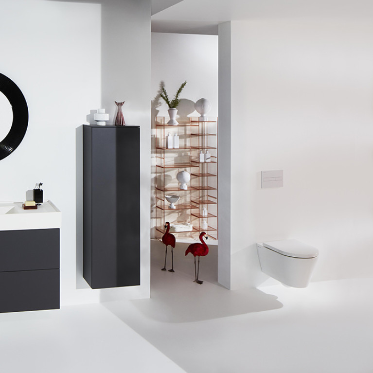 LAUFEN KARTELL Унитаз подвесной 545х370х430 мм., безободковый смыв Rimless, цвет белый