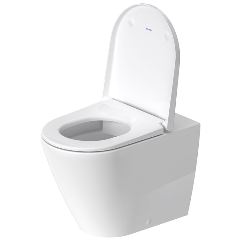 Duravit D-Neo Унитаз напольный 370х580х400 мм, безободковый, слив в стену, цвет: белый (Спец.цена из наличия)