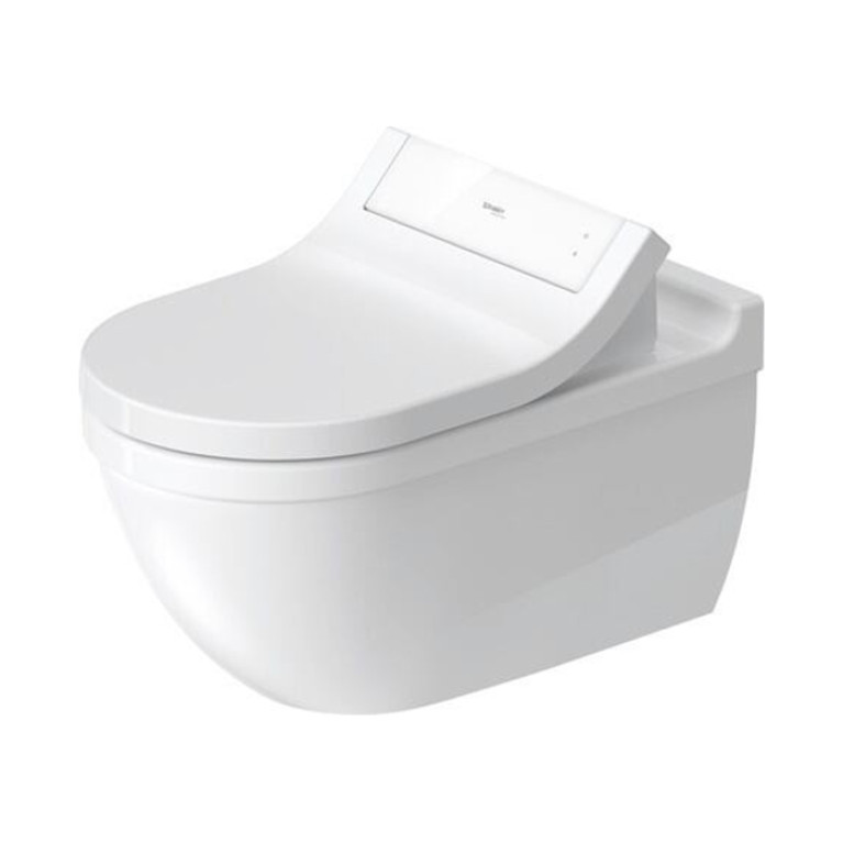 Duravit Starck 3 Унитаз подвесной с ободком 620х370 мм. для крышки-биде Sensowash, цвет белый (СПЕЦЦЕНА с нашего склада)