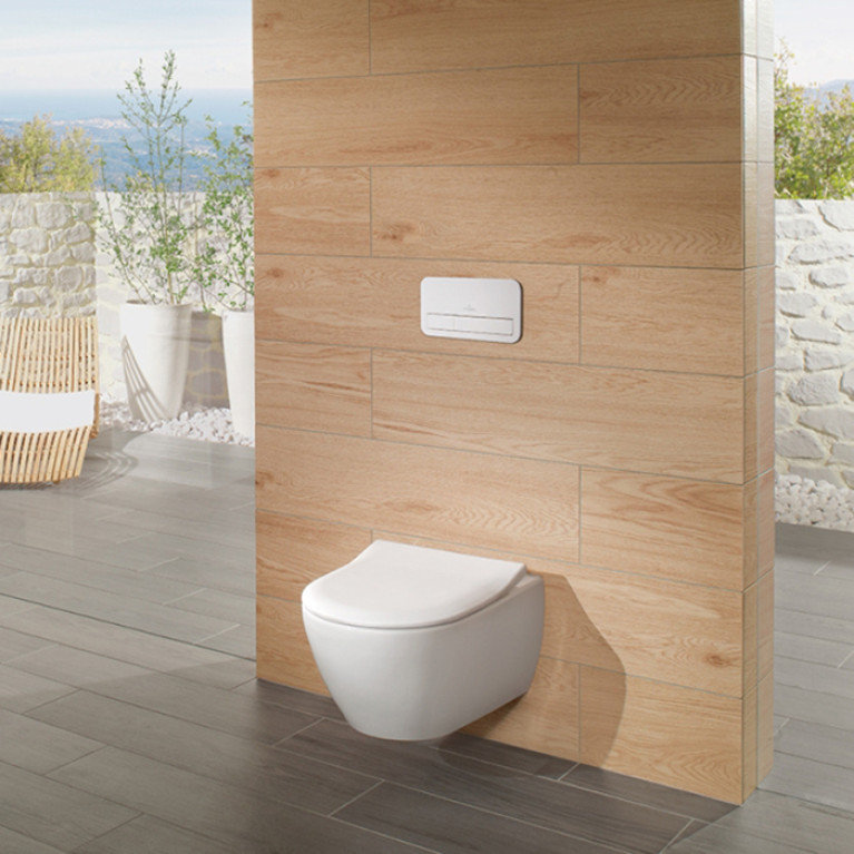 VilleroyBoch Subway 2.0 Сиденье для унитаза SlimSeat с функцией QuickRelease и SoftClosing, белый/нержавеющая сталь