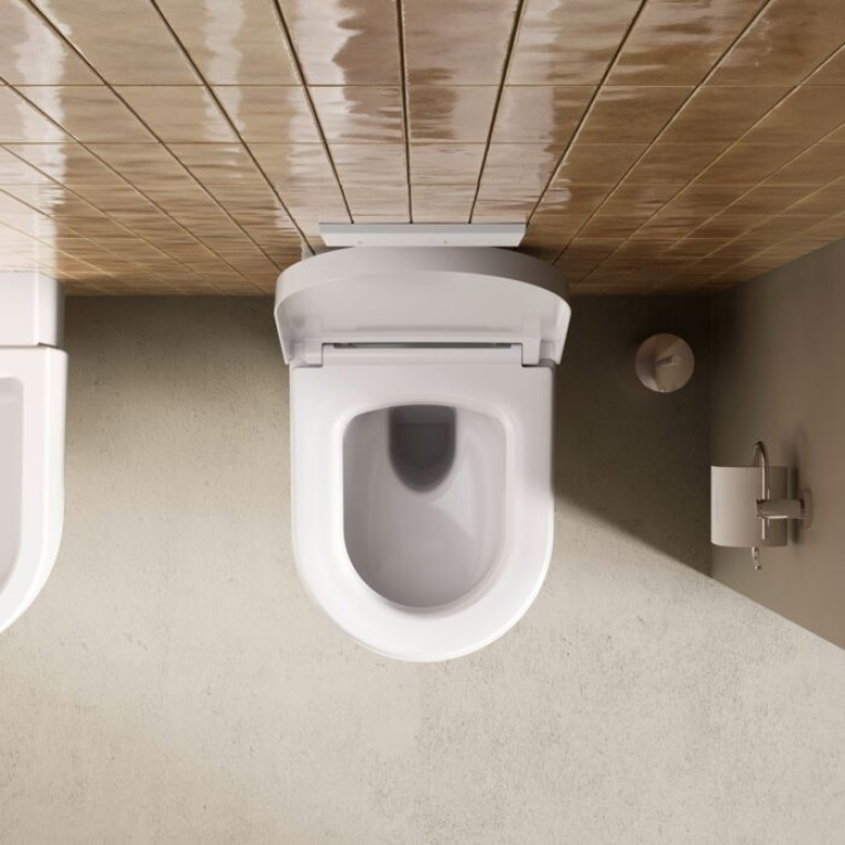 Duravit Balcoon Сиденье для унитаза Balcoon с микролифтом 374x438&para;мм, петли сталь, белое глянцевое