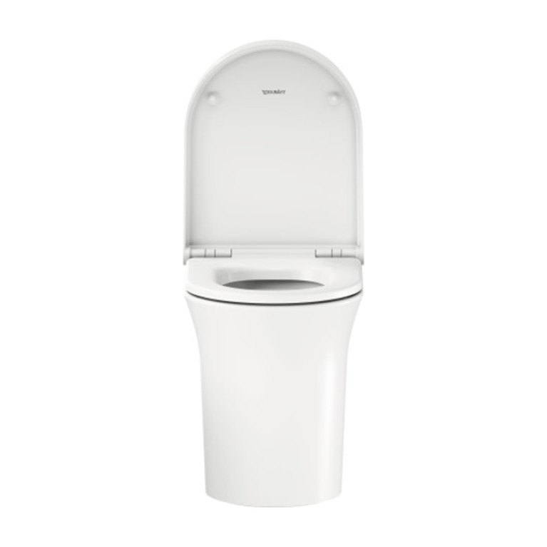 Duravit White Tulip Унитаз напольный 370х580х420 мм, безободковый, слив в стену, с WonderGliss, цвет: белый