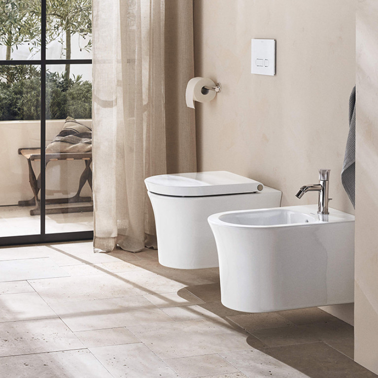 Duravit White Tulip Унитаз подвесной 370х540  мм безободковый, HygieneGlaze, цвет: белый