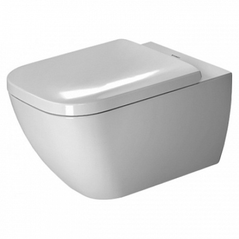 Duravit Happy D.2 Унитаз подвесной (365х540 мм) с ОБОДКОМ,,вкл. крепление Durafix, цвет: белый
