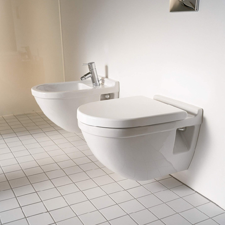 Duravit Starck 3 Унитаз подвесной, 540х360 мм, с креплением Durafix,  цвет белый+ WondweGliss (СПЕЦЦЕНА)