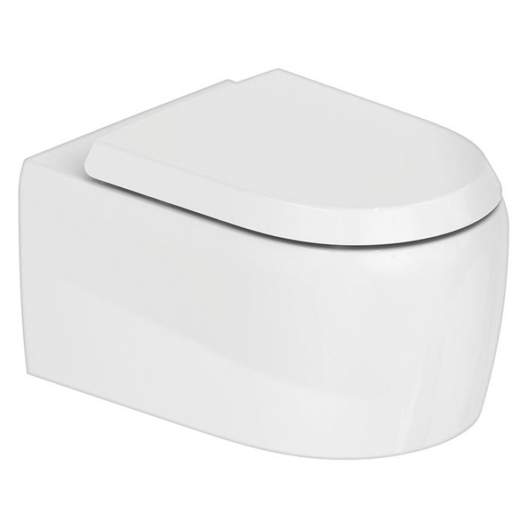 Duravit  Qatego Унитаз подвесной безободковый 370х570 мм, с креплением Durafix.с установл. петлями из нерж. стали, цвет белый (Спец.цена с НАШЕГО скл)