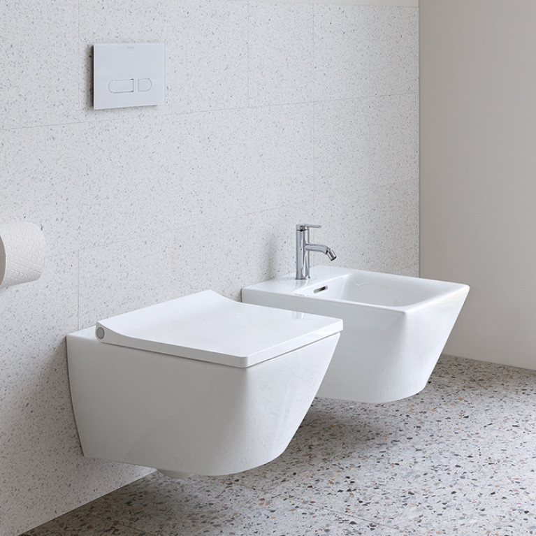 Duravit Viu Унитаз подвесной 370x570мм, rimless, вкл. крепление Durafix,  с покрытием WG, цвет: белый