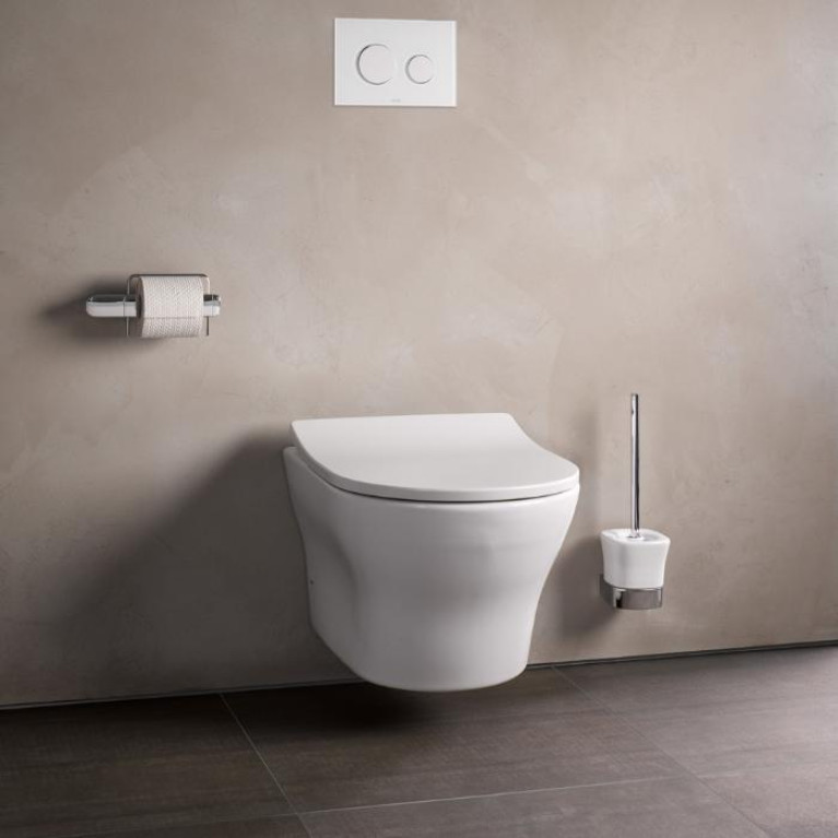 TOTO MH Унитаз подвесной, 394x530x339мм, безободковый, без сиденья, Tornado Flush, CeFiONtect, цвет: белый
