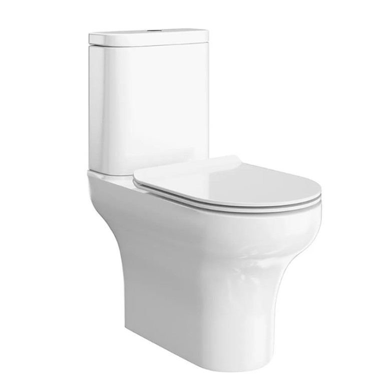 Kerama Marazzi Унитаз BUONGIORNO напольный безободковый, белый глянцевый