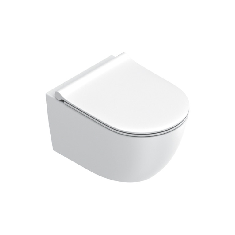 Catalano SFERA Унитаз подвесн 50x35, безободковый, смыв Tornado, покрытие Twinglaze+, без крепежа, цвет белый матов