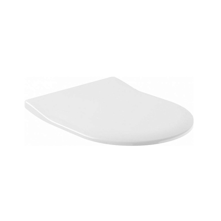 VilleroyBoch Subway 2.0 Сиденье для унитаза SlimSeat с функцией QuickRelease и SoftClosing, белый/нержавеющая сталь