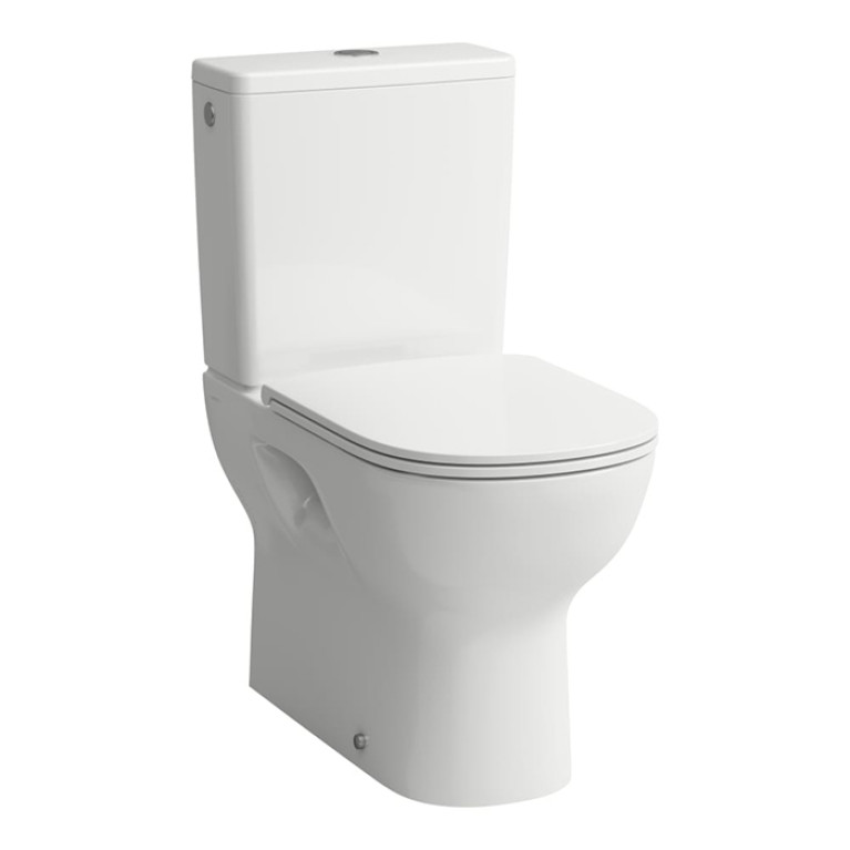 LAUFEN Lua Унитаз моноблок 650х360х420 мм,слив универсальный, смыв безободковый,  для бачка 8.2708.1/2/3, цвет белый глянец