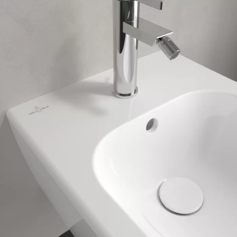 VilleroyBoch Avento Биде подвесное 370*530*395, с 1 отв. под смеситель, цвет альпийский белый