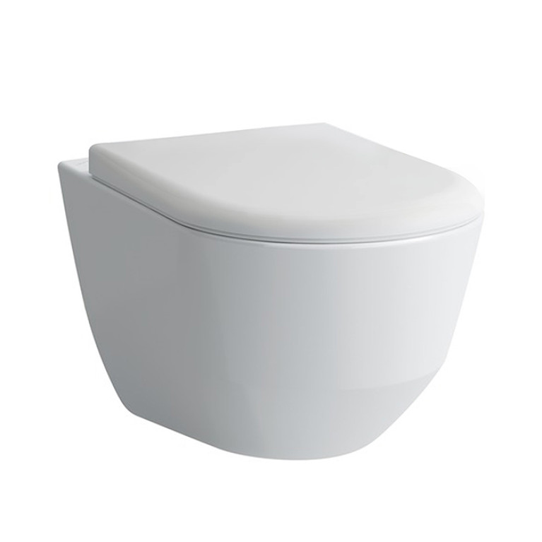 LAUFEN Pro  Комплект: унитаз подвесной Rimless 8.2096.6.000.000.1 + сиденье soft-close 8.9395.9.000.000.1, белый (АКЦИЯ:c НАШЕГО склада!)