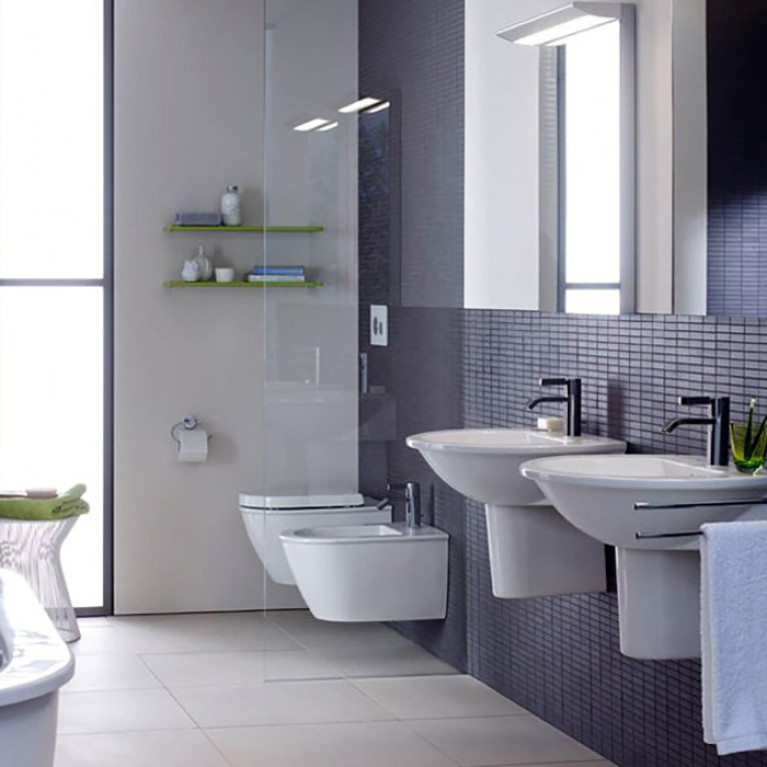 Duravit Darling New Унитаз подвесной с вертикальным смывом, вкл. крепление Durafix, объем: 4.5л, 370x540мм, Цвет: Белый