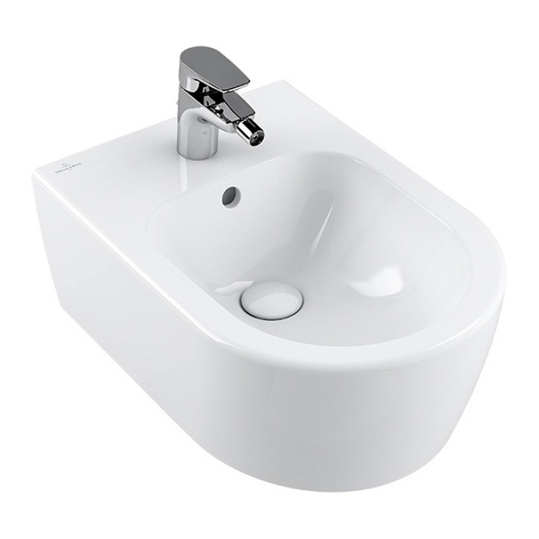 VilleroyBoch Avento Биде подвесное 370*530*395, с 1 отв. под смеситель, цвет альпийский белый