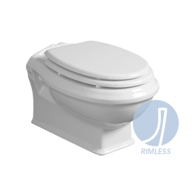 SIMAS Arcade Унитаз подвесной 37х51см, безободковый Rimless, цвет белый