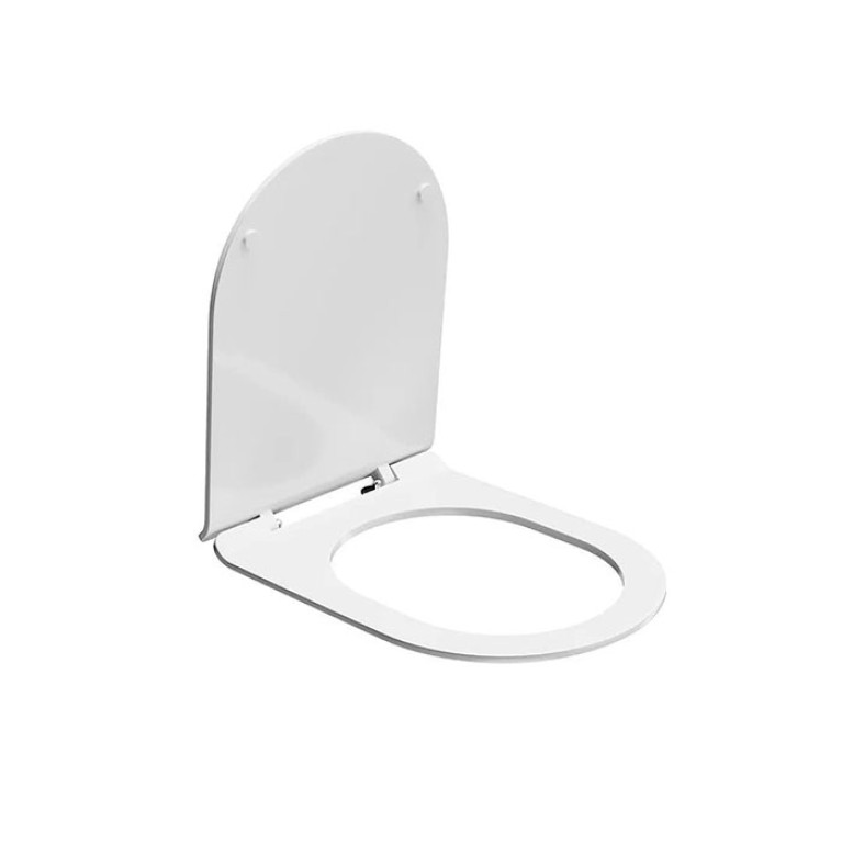 Kerama Marazzi PLAZA Сиденье для унитаза, быстросъемное с softclose, белое глянцевое (Цена по акции)