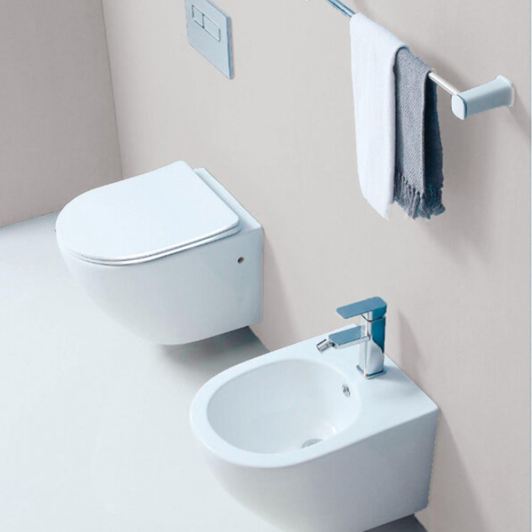 Duravit ME by Starck Унитаз подвесной 570х370  мм безободковый, HygieneGlaze, цвет: белый.бел.шелковисто-матовый