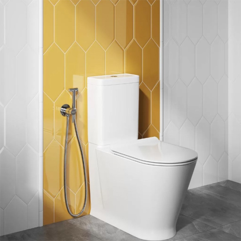 Kerama Marazzi Унитаз PLAZA Modern напольный безободковый, белый глянцевый