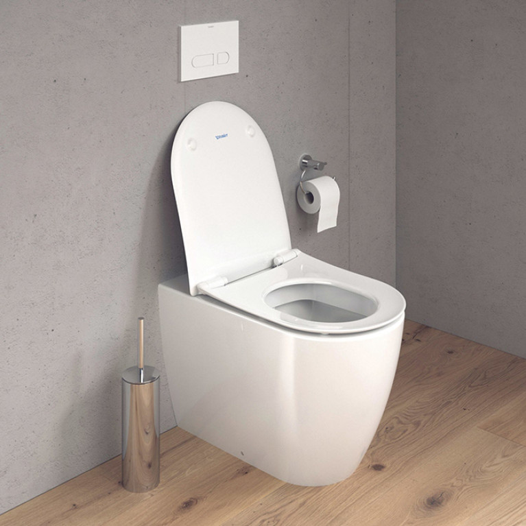 Duravit Soleil by Starck Унитаз напольный  370х600мм, безободковый, слив универсальный,  Wei&szlig; Hochglanz, HyG, цвет белый