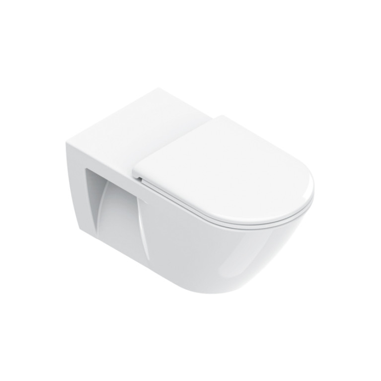 Catalano Comfort Унитаз подвесной 70x37, безободковый, смыв Tornado, покрытие Cataglaze+, цвет белый глянцевый (для маломобильных групп)