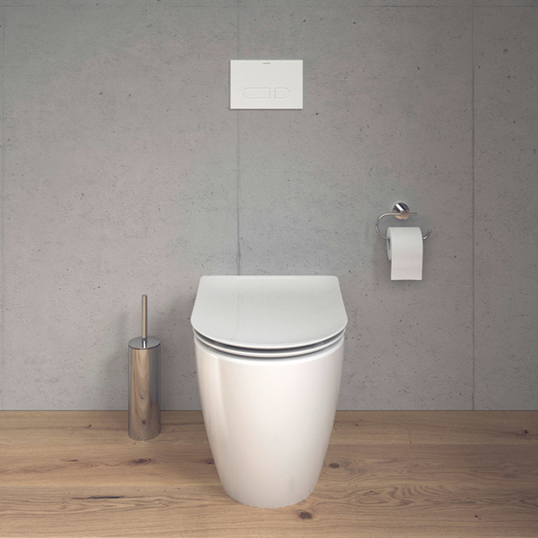 Duravit Soleil by Starck Унитаз напольный  370х600мм, безободковый, слив универсальный,  Wei&szlig; Hochglanz, HyG, цвет белый